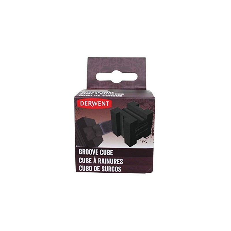 Derwent Groove Cube, 4 Groove Patterns for XL Charcoal and