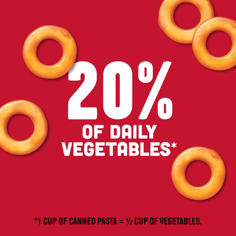 SpaghettiOs Canned Pasta with Meatballs, Healthy Snack for Kids and