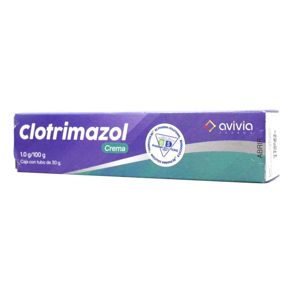 Clotrimazol Crema 1.0g/100g Tubo C/30g Avivia Momento De Aplicación Día/noche