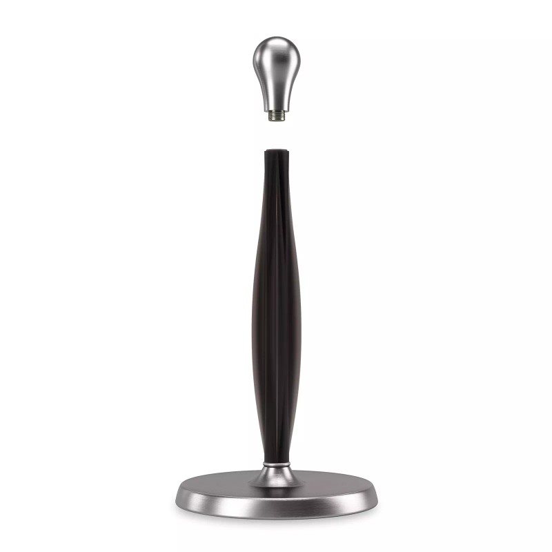 Umbra Tug Modern Nickel Stand Up Paper Towel Holder Easy