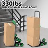 Heavy-Duty 330LB Capacity Hand Truck with Stair-Climbing Wheels & One-Touch