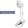 GCDFGV Clip On Reading Light for Bed Headboard, USB Rechargeable
