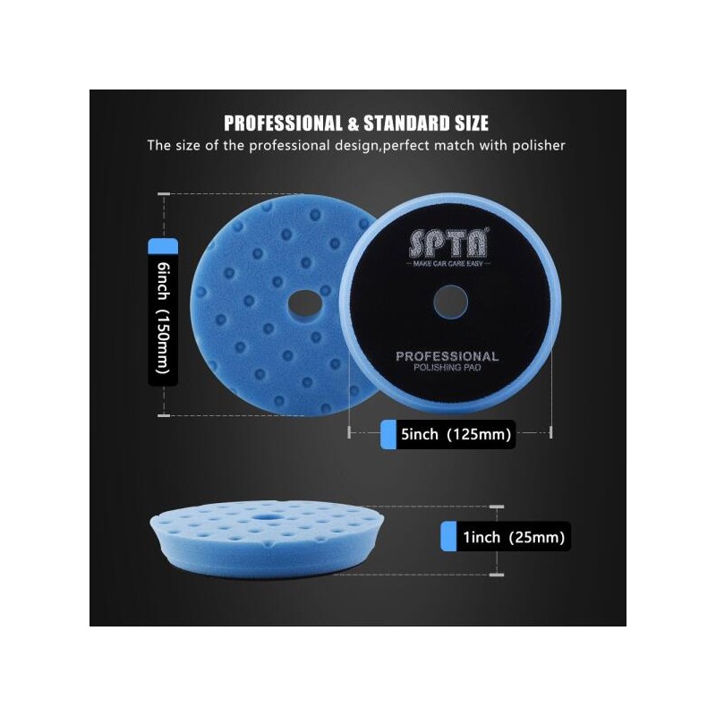 SPTA 1PC 패드 세트 키트 125MM 스폰지 사진 폴리 RO