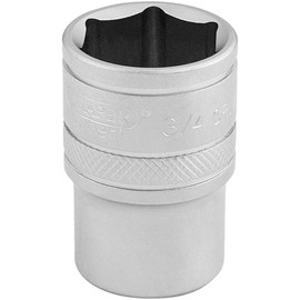 Draper 16631 1/2-Inch Square Drive Micro Satin Chrome Imperial Socket, 3/4-Inch Size