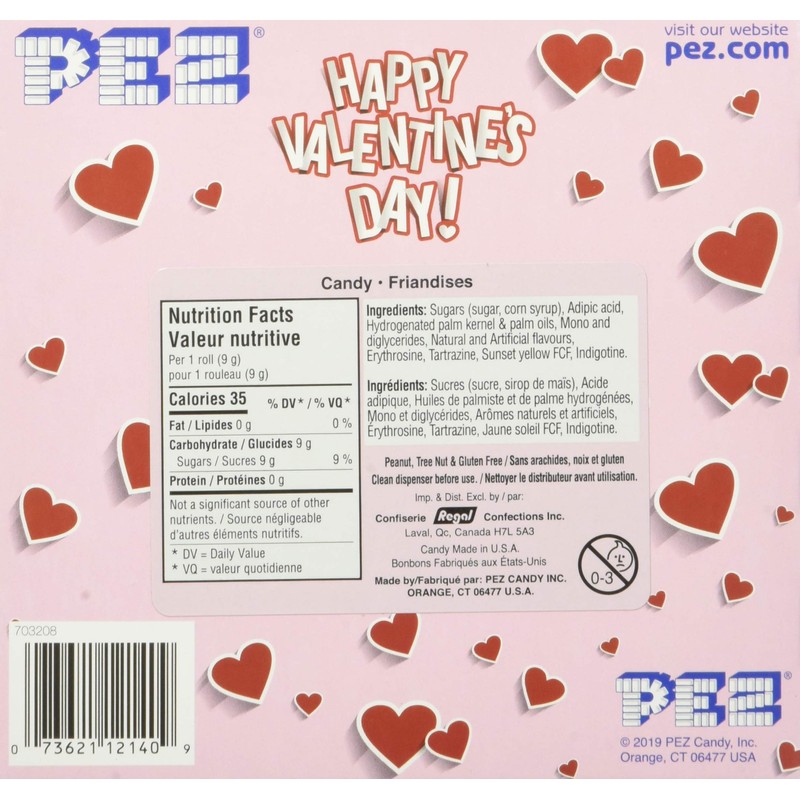 PEZ Candy Valentine Hearts Twin Pack