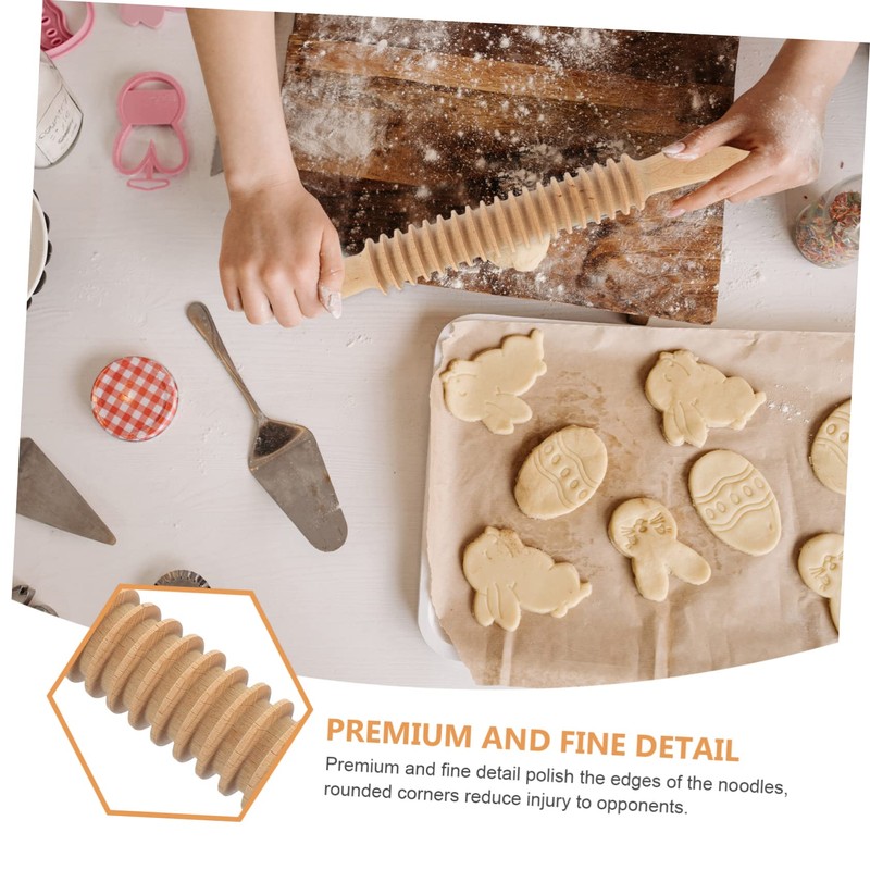 Pasta Rolling Pin Pizza Rolling Pin Wood Dough Roller Pastry