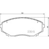 BREMBO Balatas Delanteras Cerámicas Compatible con FORD EDGE de 2007
