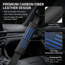 2PC Car Seat Belt Covers Pads,Seat Strap Pads,Royal Blue