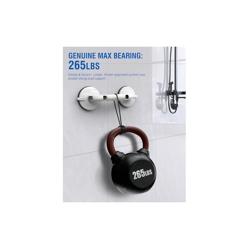 Suction Grab Rails for Bathroom MAX Hold 120 KG Shower