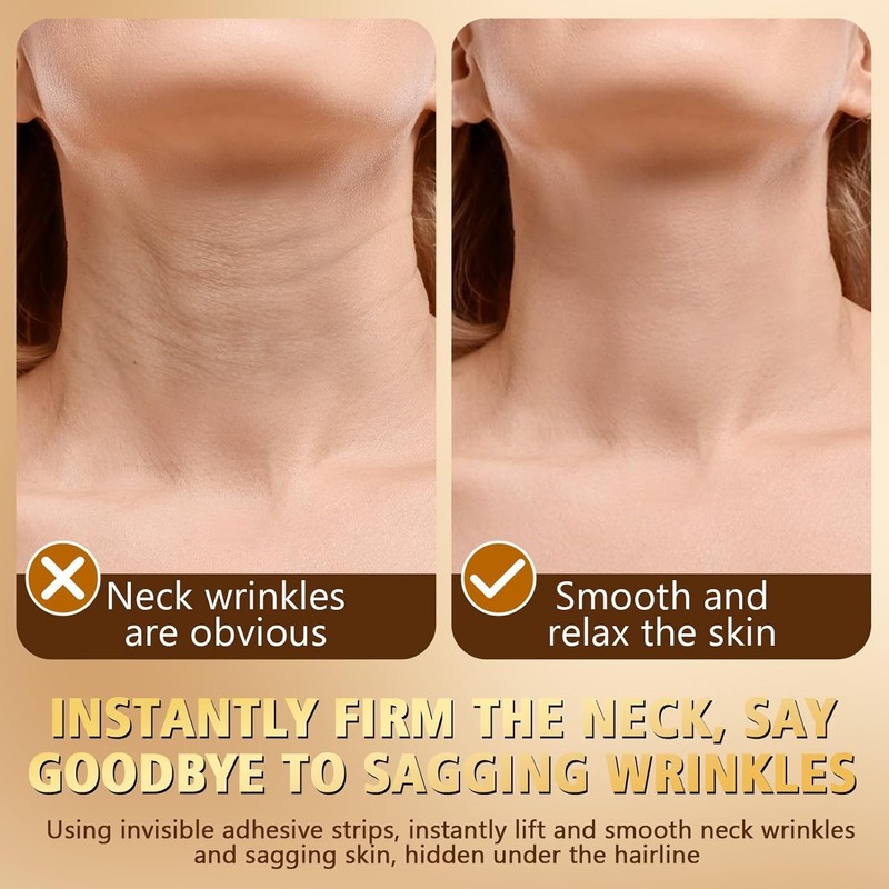 Neck Tape Lifting Invisible 20 Pieces for Women's Face Wrinkle