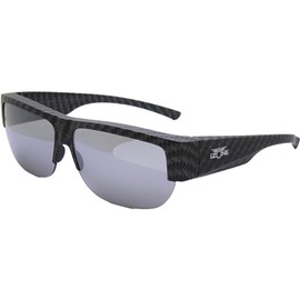 iZONE Polarized Sunglasses Clip-on Over Glasses UV Cut UV Protection Brand Driving Fishing Golf Made in Japan IDRIVE P488, gray, Free size