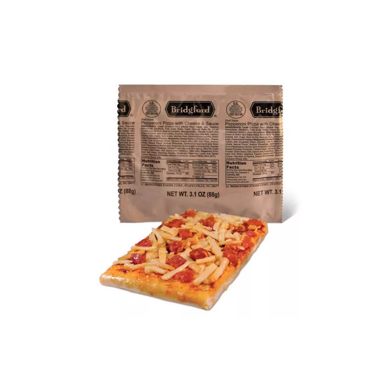 Bridgford Italian Pizza and Sausage MRE 2 Pack Ready to