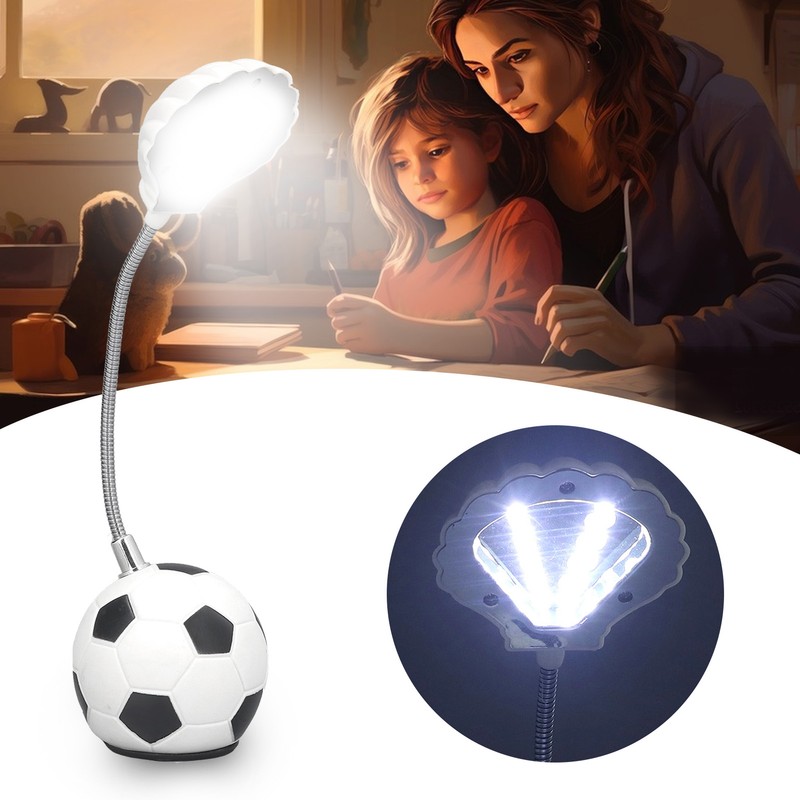 Miniature LED Table Lamp Soccer Desk Lamp Soccer Base Seashell