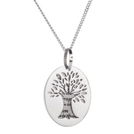 Serenity Prayer Necklace for Women- God Grant Me The Serenity Mantra Daily Reminder Pendant Necklace, Serenity Jewelry, Inspirational Necklace & Gifts