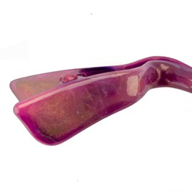 1 PC Hair Clip Mini in Bordeaux Violet Marble Approx. 9 cm Long – Made in Germany – Welovebeads