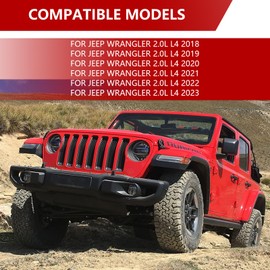 68364312AC Engine Coolant Reservoir Recovery Bottle With Cap for Jeep Wrangler 2.0L L4 2018-2023 Replace# 68364312AA，68364312AB，68364312AC (68364312AC)