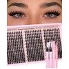 Goddvenus Manga Lash Clusters Kit 300 Pcs Wispy Eyelash Clusters