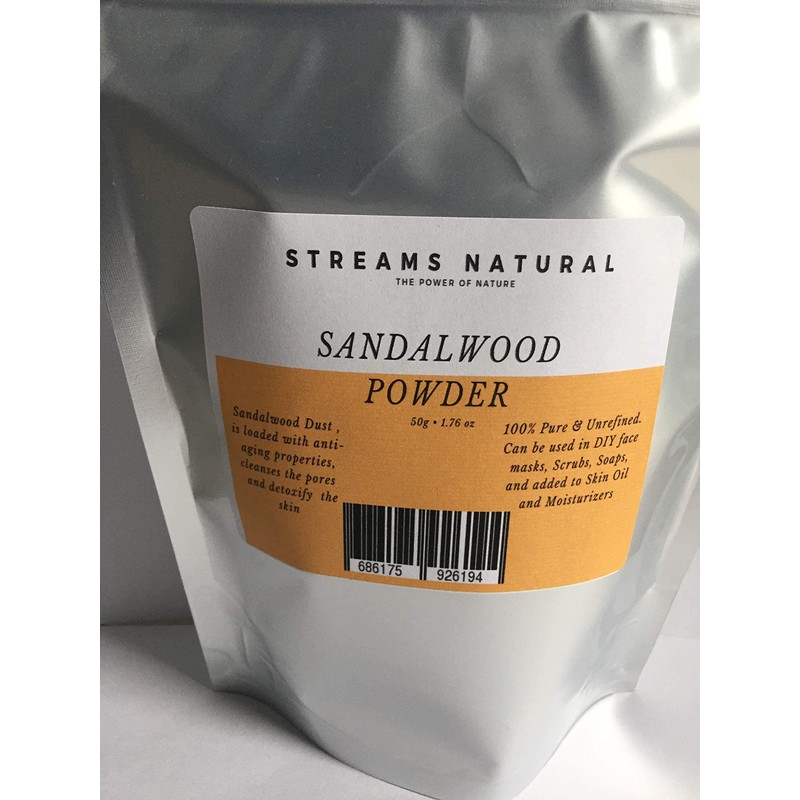 100% Pure Sandalwood Powder-50g by Streams Natural