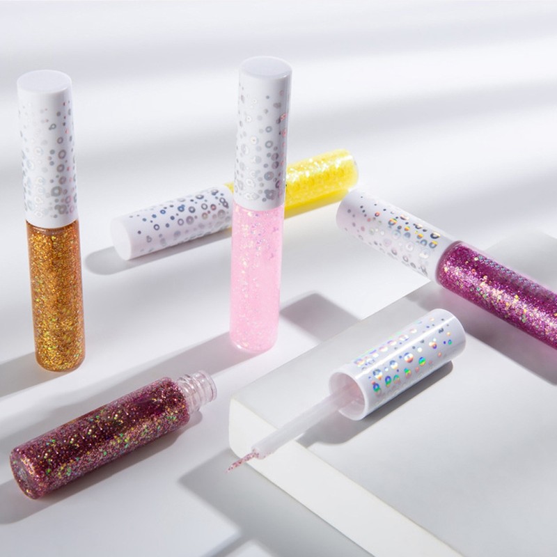 HANDAIYAN 12pcs 5g Liquid Glitter Eyeshadow Waterproof Beauty Makeup Tool