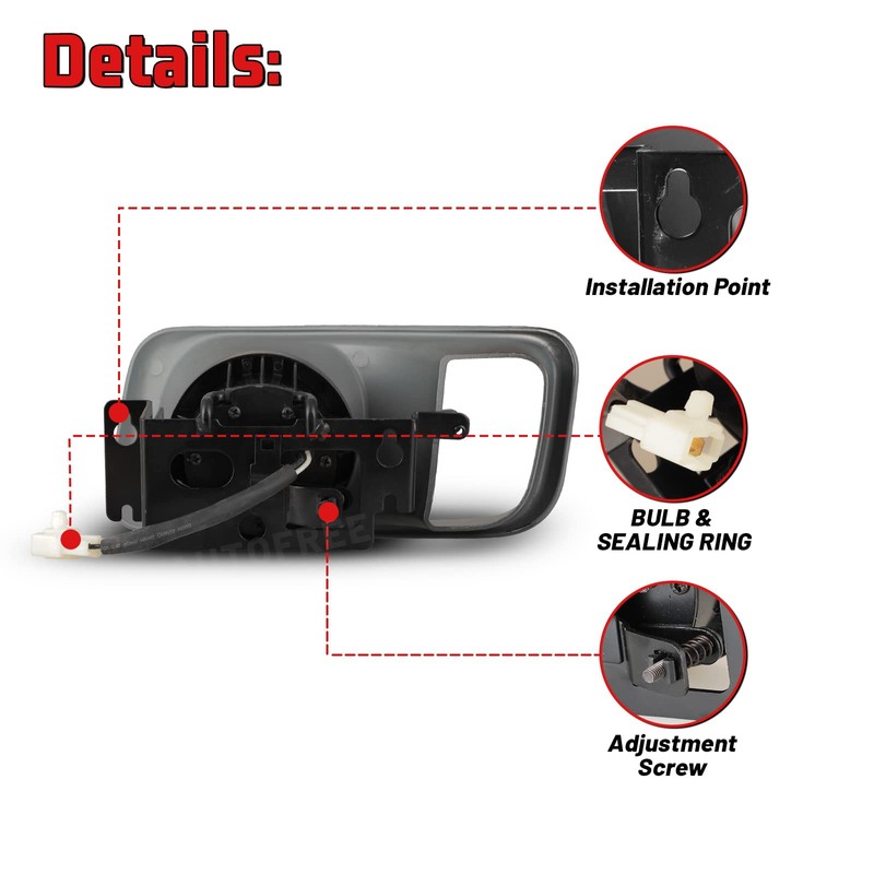 AUTOFREE Fog Lights Fit for Honda Civic 1999 2000 with