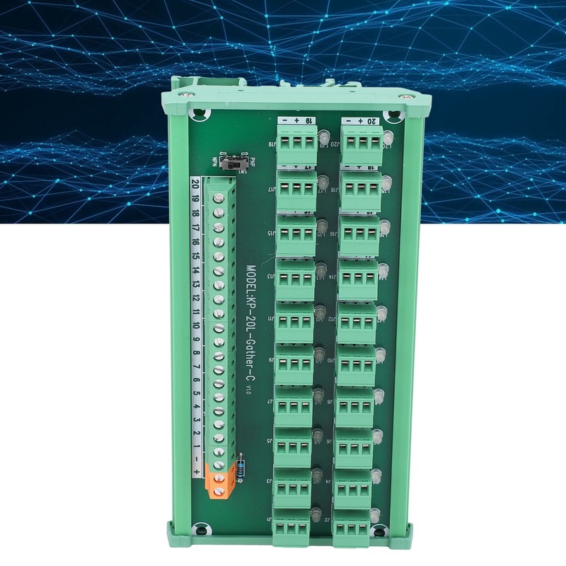 Terminal Block 3Wire 20Channel Capture Card DIN Rail Switch Control