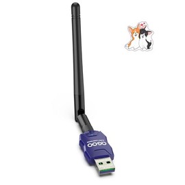 Class 1 Long Range Bluetooth Adapter for PC, QGOO USB Bluetooth Adapter for PC 5.3+EDR, Dongle Receiver Support Windows10/8.1/8/7（blue-039）