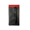 Mala Leather Two Tone Wide Snaptop Real Leather Glasses case