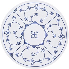 KAHLA 453403A75019H Blau Saks Speiseteller 26 cm | Essteller mit Strohblumenmuster aus Porzellan