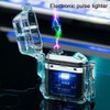Electric Lighter Double Arc Electronic Pulse Lighter Windproof & Waterproof