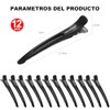 12 Piezas Pinzas Pelo Peluqueria