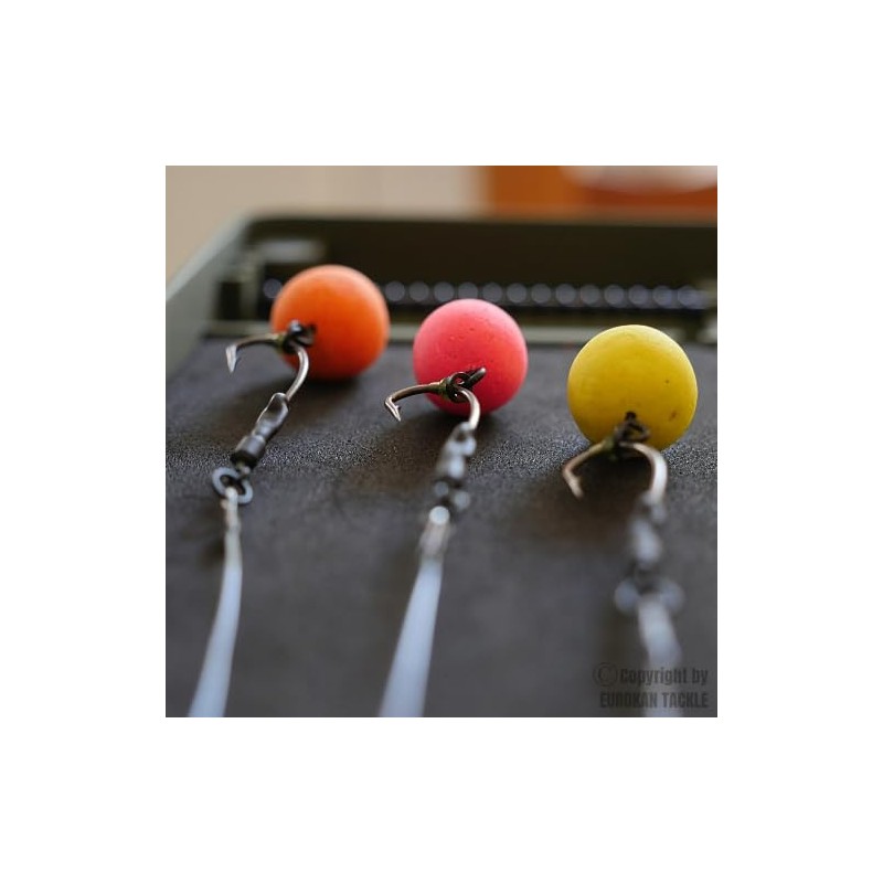 EUROKAN TACKLE 3 x Ronnie Rigs with BOOM - Ready