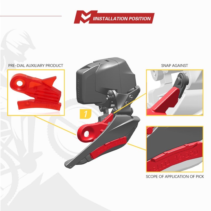 For Sram AXS Red Force Rival 12 Front Chainstay Installation