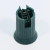 Encoidoz 100PCS C7 E12 Replacement Bulb Sockets, C7 Green Socket