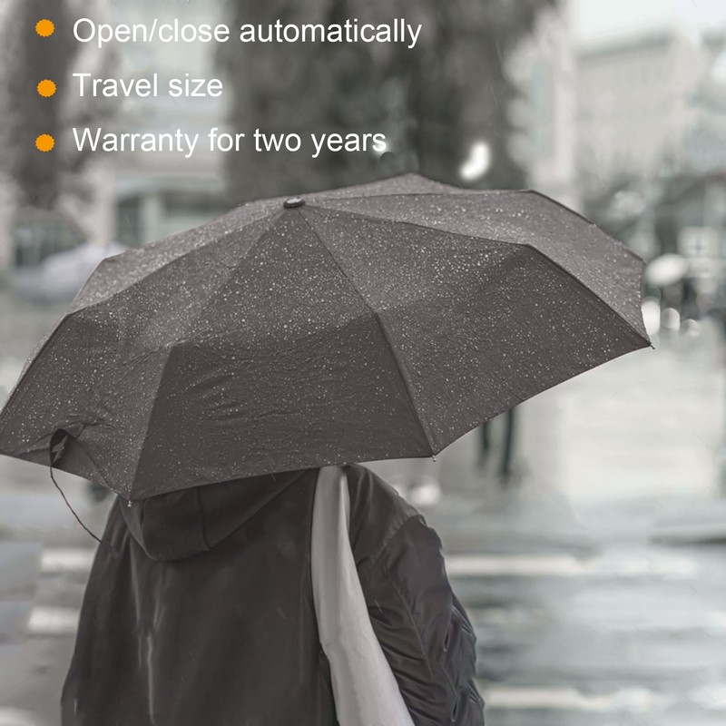 SIEPASA Compact Travel Umbrella - Windproof Auto Open/Close, Small Folding