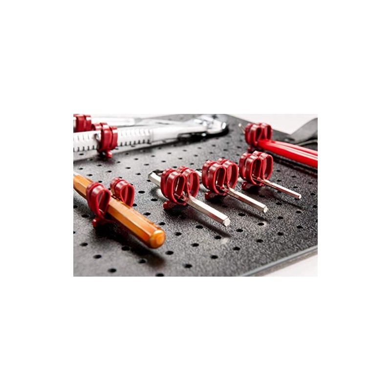 PARAT Basic Tool Clips for Perforated Board, Pack of 20,