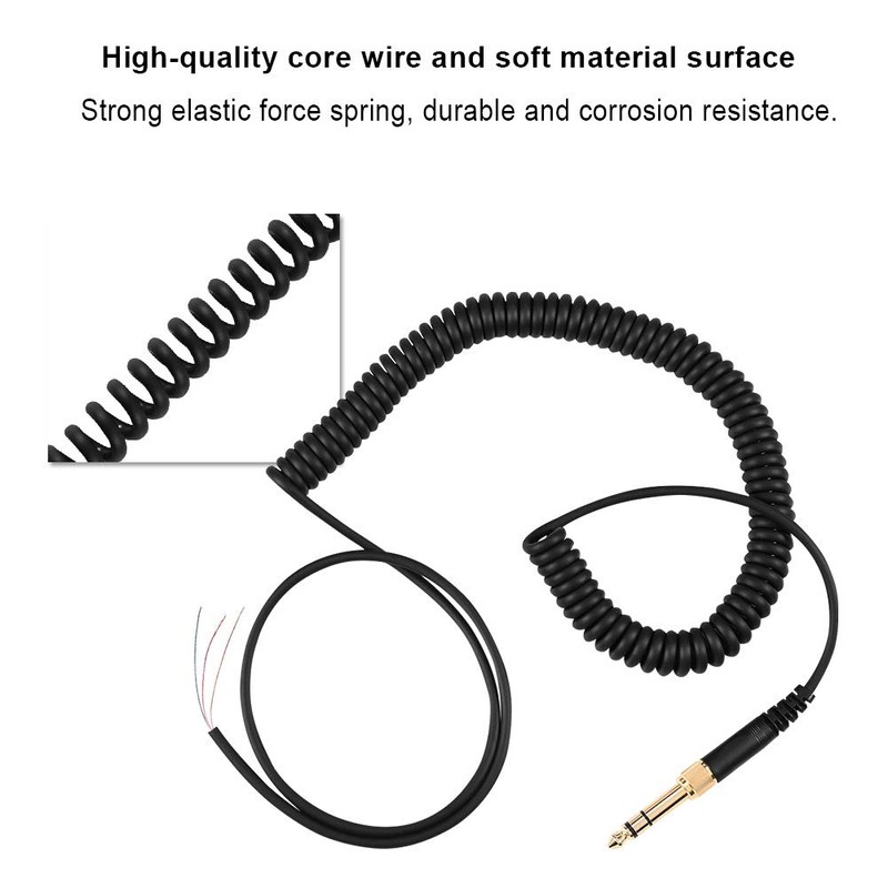Sunicon Audio Cable, Audio Spring Wire Coil Cable with 3.5mm/6.5mm