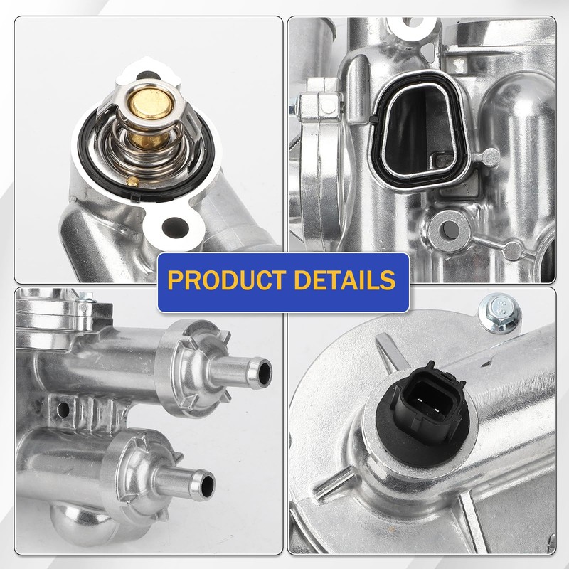 68003582AB Upgrade Aluminium Thermostat Housing Assembly Compatible with 11-14 Chrysler