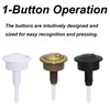 HAFRILY Toilet Flush Button Adjustable Toilet Push Button Flush Replacement,