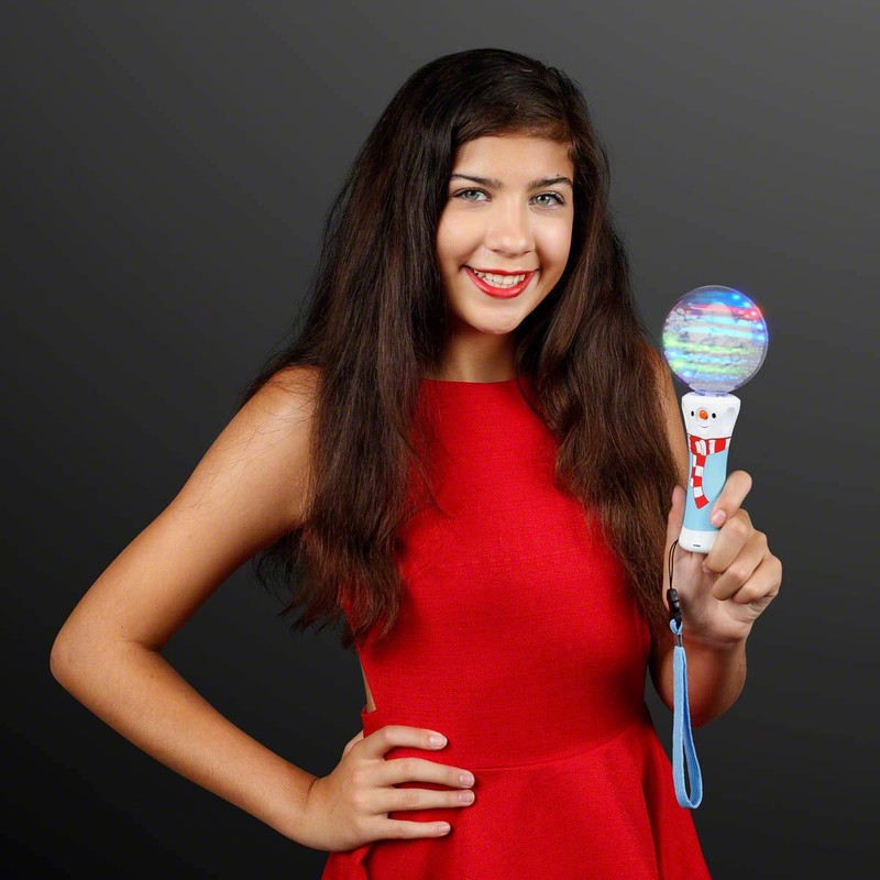 FlashingBlinkyLights Winter Wonderland Spinning Snowflake LED Light Up Wand