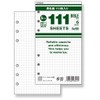 Raymei Fujii Personal Organizer, 111, Value Refill, Bible Size, Square Shaped, Set of 3