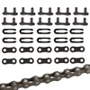 10 Pairs of Bicycle Chain, Links, Unisex Chain Clasp, Black