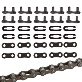 10 Pairs of Bicycle Chain, Links, Unisex Chain Clasp, Black