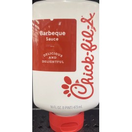 Chick-fil-A 2x Chick-Fil-A BARBEQUE Sauce 16 Fl Oz Squeeze Bottle - DISPLAY READY - 2 PACK