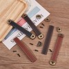 Oenothera Pack of 6 Leather Handles for Furniture, Vintage Furniture