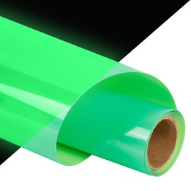 guangyintong Glow in The Dark Heat Transfer Vinyl HTV Rolls, 12" x 8ft Luminous Fruit Green Iron on Vinyl for T-Shirts Costumes, PU Elastic HTV Vinyl for All Cutter Machines Easy to Cut & Weed