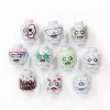 BrickTactical Zombie Head Pack V4 for Minifigures x10 Light Bluish