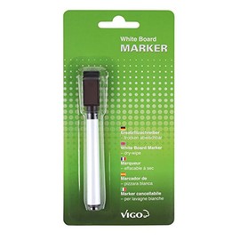 Black Felt Pen for Whiteboards with Holder (Magnetic)