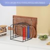 ziroland 5-Slot Cutting Board Organizer, Bakeware Organizer, and Kitchen Cabinet