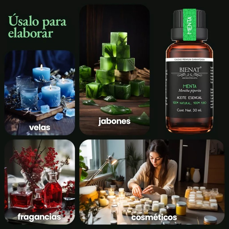 Bienat Aromaterapia Aceite Esencial De Menta 30 Ml 100% Natural