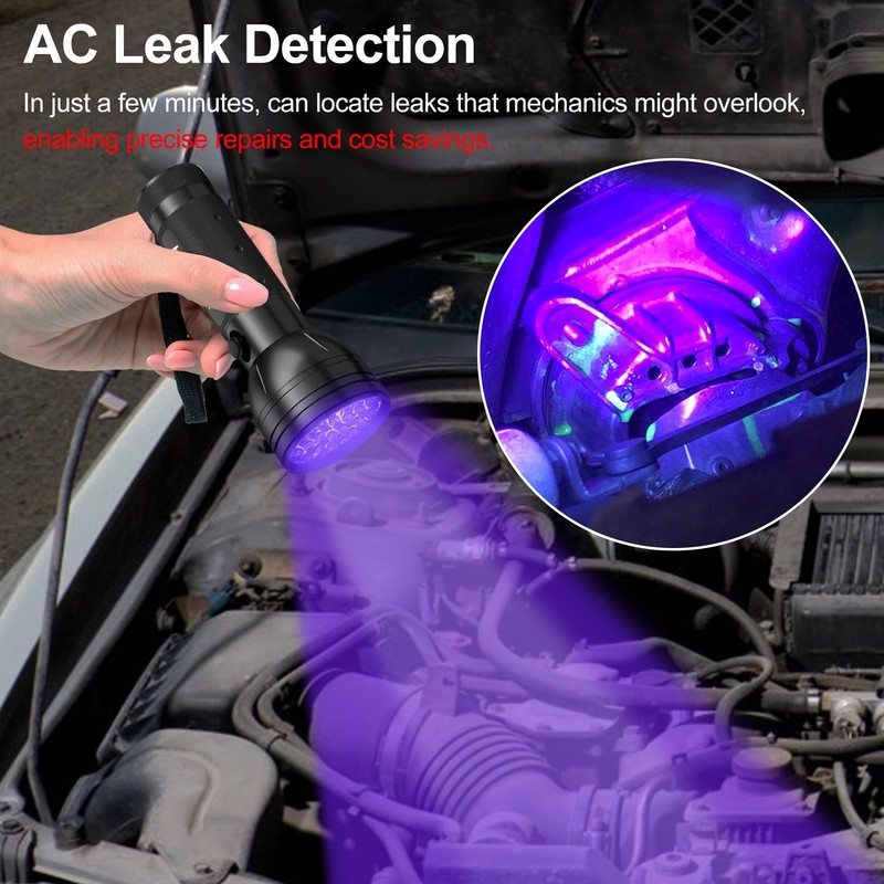 Vansky Air Conditioner Leak Detector: Professional Car Tool 68 LED